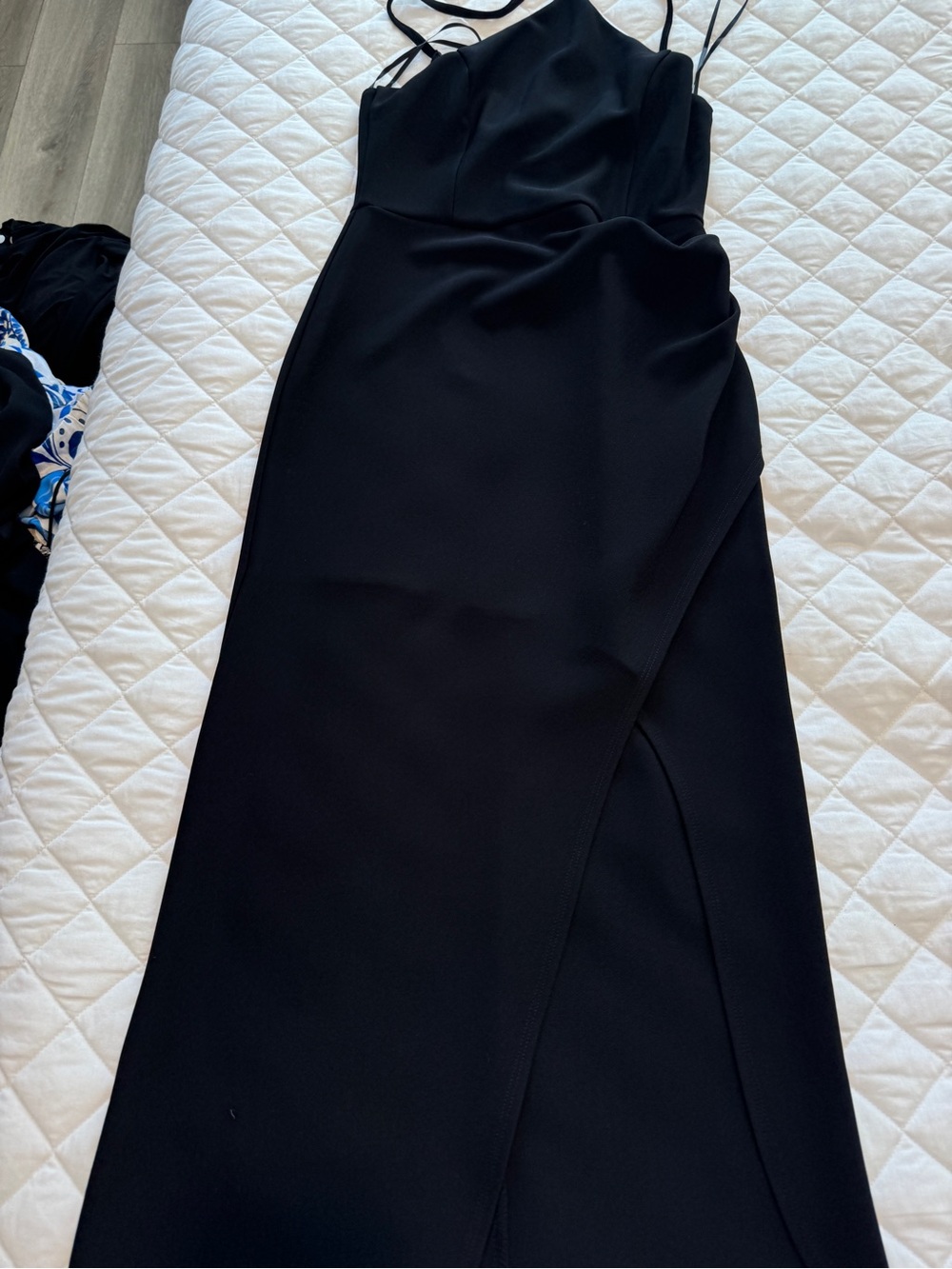 Petal & Pup Black Spaghetti-Strap Maxi Dress
